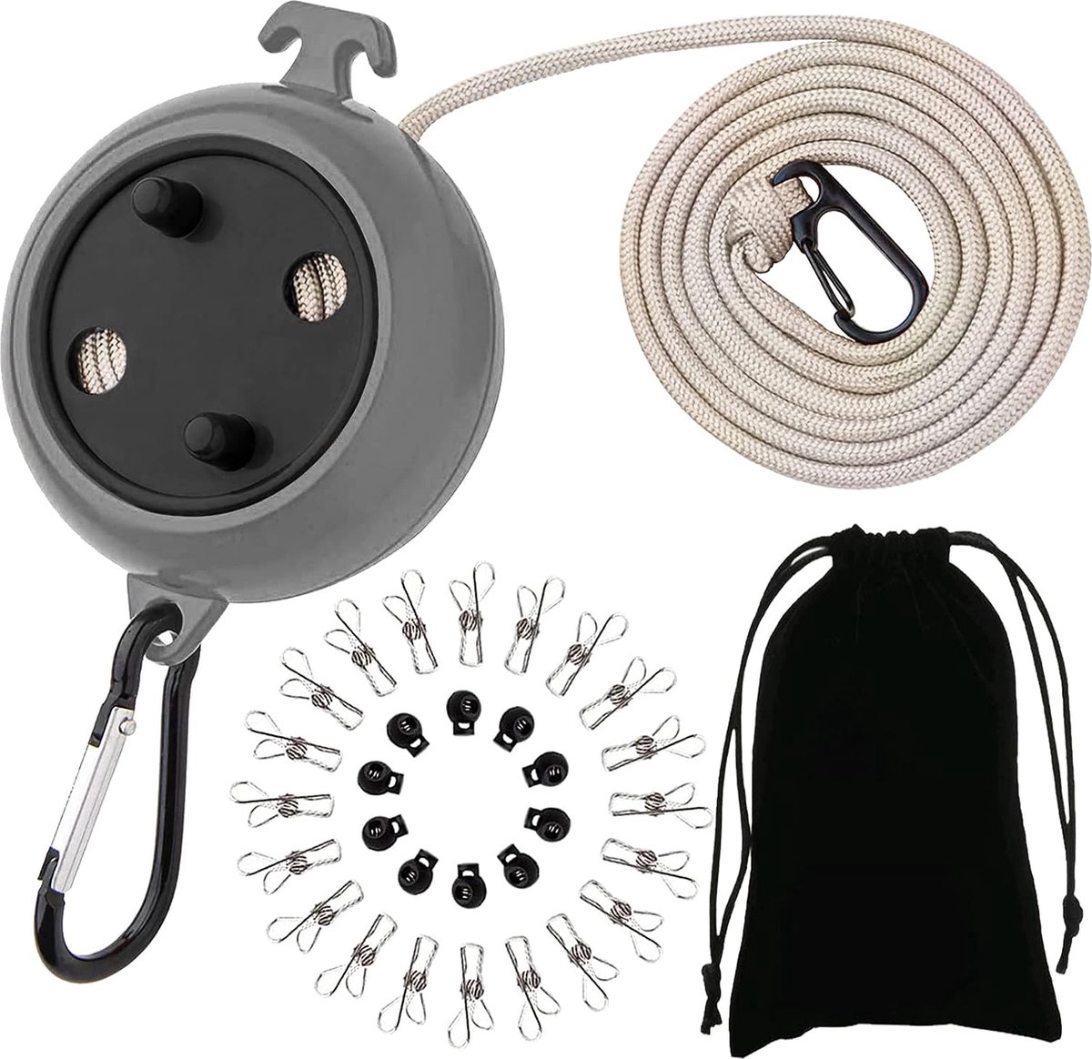 Goedkoopste Waslijn Uittrekbaar - Waslijn - Waslijndraad - Waslijn Roldrooglijn - Waslijn Uiterkbaar