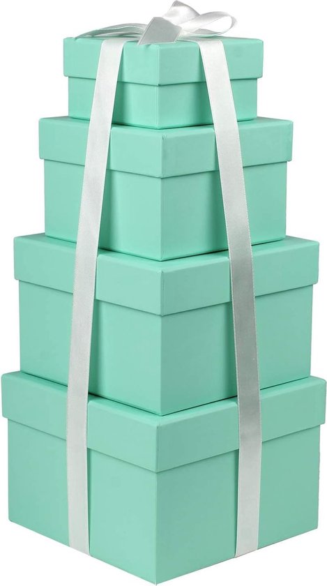 Magnetische Geschenkdoos met Deksel 25x9x18 cm, Grote Geschenkdozen voor Geschenken, Gift Box Luxe Stevige Opvouwbare Kartonnen Doos met Lint