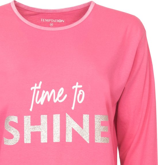 Temptation Big Shirt Femme Rose TPNGD2113A - Tailles : XL