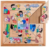 Educo Spinsorteerpuzzel Emoties - Houten speelgoed - Houten puzzel - Educatief speelgoed - Kinderspeelgoed - Kinderspellen - Vanaf 3 jaar