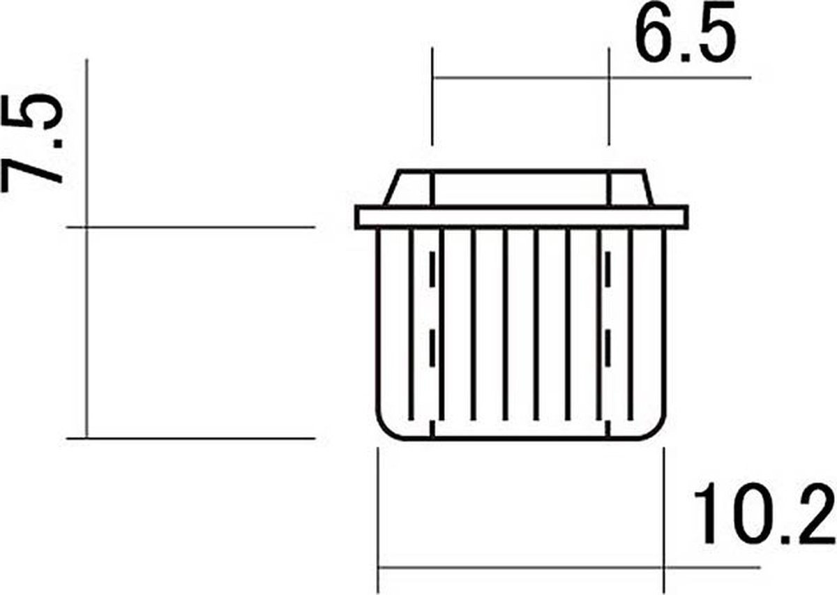 Hosco Japan BU-CBAN conversion bushings,10.2mm diameter, aged nickel, round top, 6 pcs