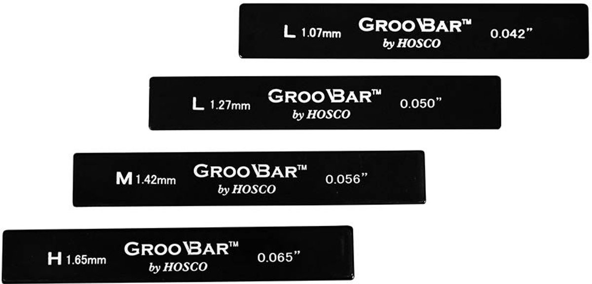 Hosco H-GB4 Groobar Set Hulpmiddel voor Nut Slot Hoogte