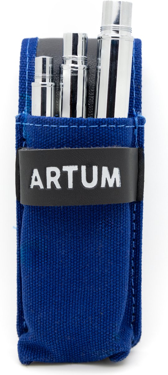 Artum - Reis Penselenset 3 Delig Rond - Aquarel Schilderen Onderweg - Diervriendelijk - Opbergtasje — afbeelding 4