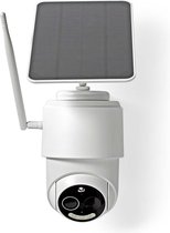 Nedis SmartLife Camera voor Buiten - Wi-Fi - Full HD 1080p - Pan tilt - IP65 - Max. batterijduur: 5 Maanden - Cloud Opslag (optioneel) / microSD (niet inbegrepen) - 5 V DC - Met bewegingssensor