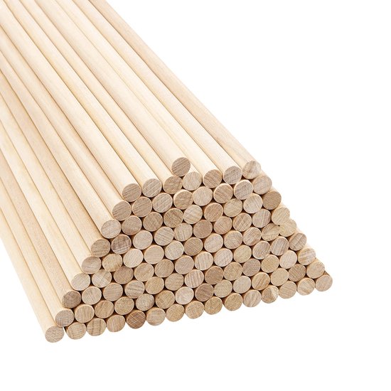 50 Stuks Lolly's Natuurlijke Bamboestokken Houten Gat Stok Houten Lollystokjes Houten Schilderstok Houten Mengstokken