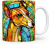 Mok met Greyhound Beker voor koffie of tas voor thee, cadeau voor dierenliefhebbers, moeder, vader, collega, vriend, vriendin, kantoor