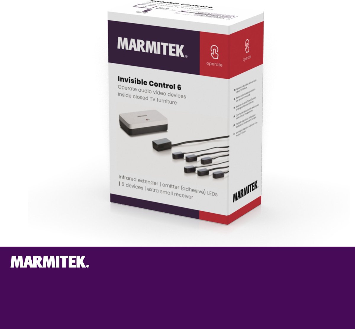 Marmitek Infrarood verlenger - Invisible Control 6 - 6x IR LED emitter -  Extra kleine