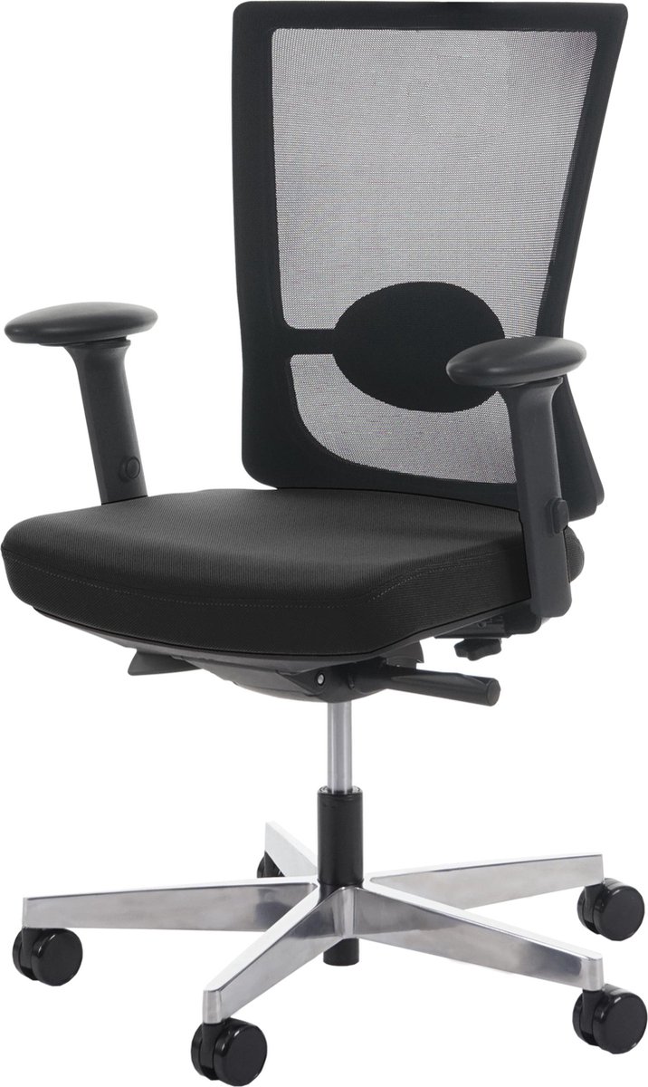 Cosmo Casa Bureaustoel MERRYFAIR Forte - Ergonomische schuifstoelfunctie - Zwart