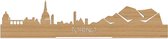 Standing Skyline Torino Bamboe hout - 40 cm - Woon decoratie om neer te zetten en om op te hangen - Meer steden beschikbaar - Cadeau voor hem - Cadeau voor haar - Jubileum - Verjaardag - Housewarming - Aandenken aan stad - WoodWideCities