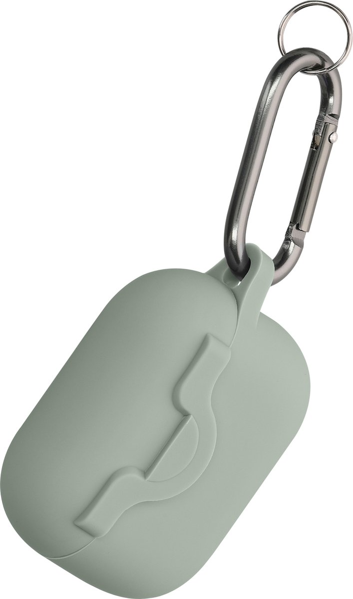 kwmobile hoesje geschikt voor Apple Airpods Pro 2 / Pro 1 case - Cover voor oordopjes case - Flexibel silicone - In pastelgroen