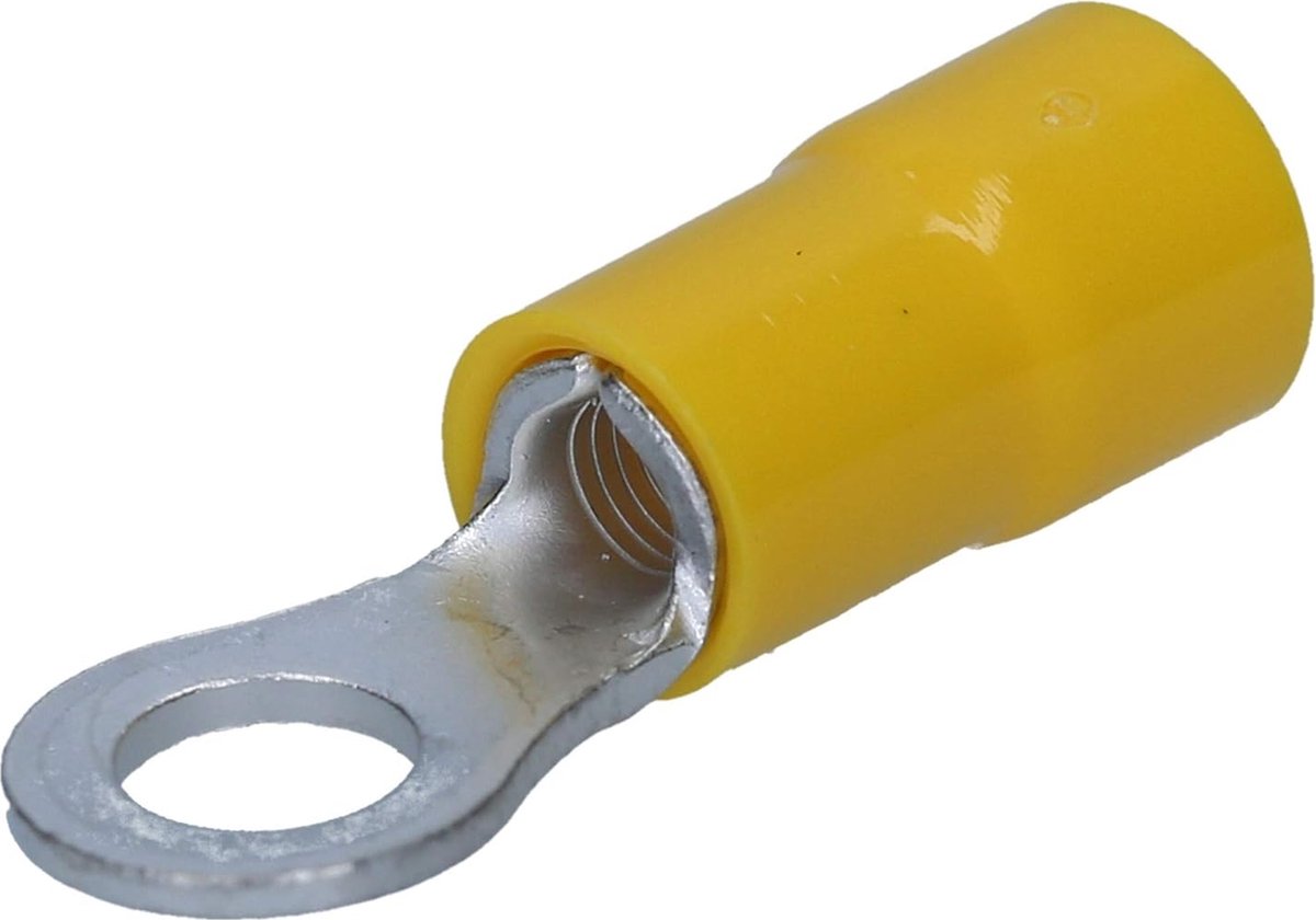 10 stuks Cembre GF-M5 ringkabelschoenen geïsoleerd M5 geel 4-6 mm² I industriële kwaliteit