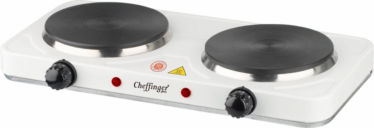 Cheffinger Cf-Ehd1000: 1000W Elektrische Kookplaat - Dubbel
