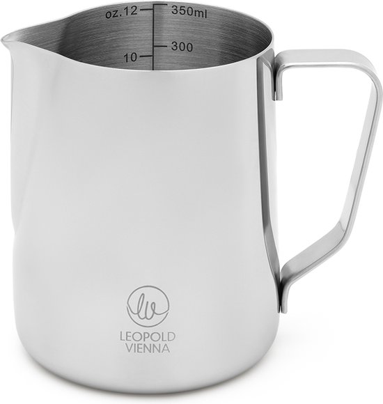 Leopold Vienna - Pichet à mousse de lait Salento 350ml en acier inoxydable