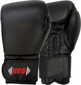 NRG Boxing F4 - Bokshandschoenen - Boxing Gloves - Boksen - Zwart - 14 oz - Training - Sparring - Kunstleer