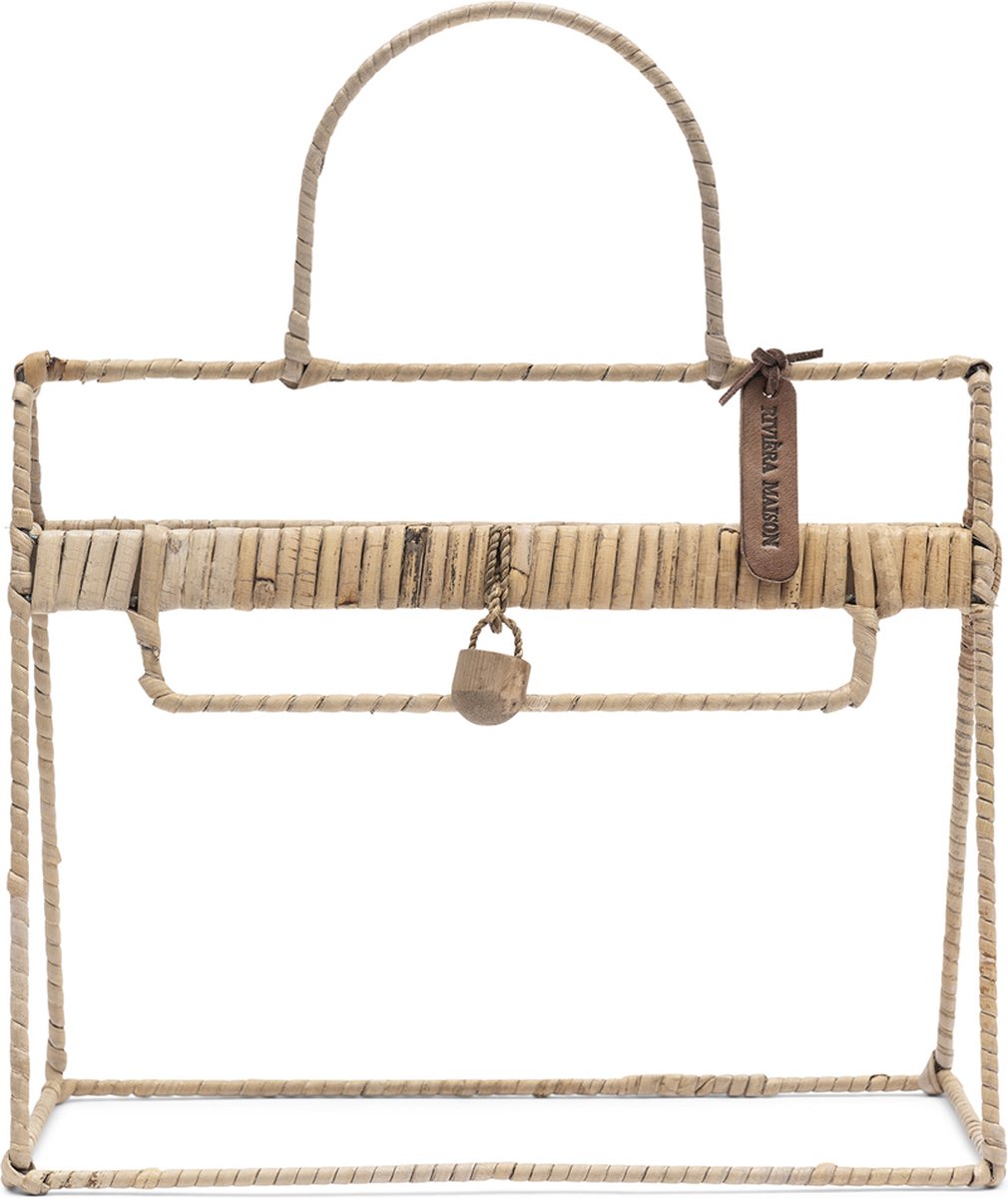 Riviera Maison Woonaccessoires Rotan Tas handgevlochten - Ivy Handbag Landelijke decoratie voor op tafel op Prijzenvolger.com