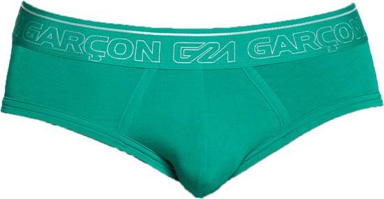 Garçon Courtside Green Brief - MAAT S - Heren Ondergoed - Slip voor Man - Mannen Slip