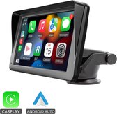 BQCC® Carplay - Navigatiesysteem - auto scherm - Geschikt voor Apple Carplay (Draadloos) en Android Auto - Universeel - Auto Stereo - 7 Inch - IOS & Android