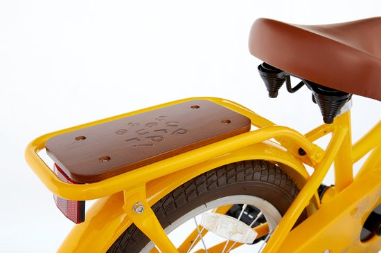 Supersuper Cooper Bamboo - Kinderfiets - Meisjesfiets - 16 inch - Geel van Supersuper — afbeelding 2