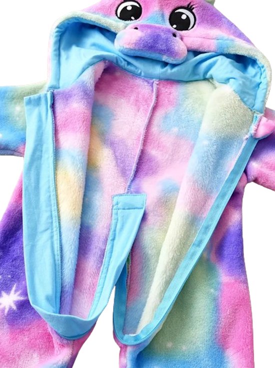 Squishmallows Pyjama's | Eenhoorn Onesie | Meisjes Onesie | Fleece Onesies Voor Meisjes | Roze 158