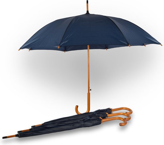 Blauwe regenpocnho met capuchon voor volwassenen