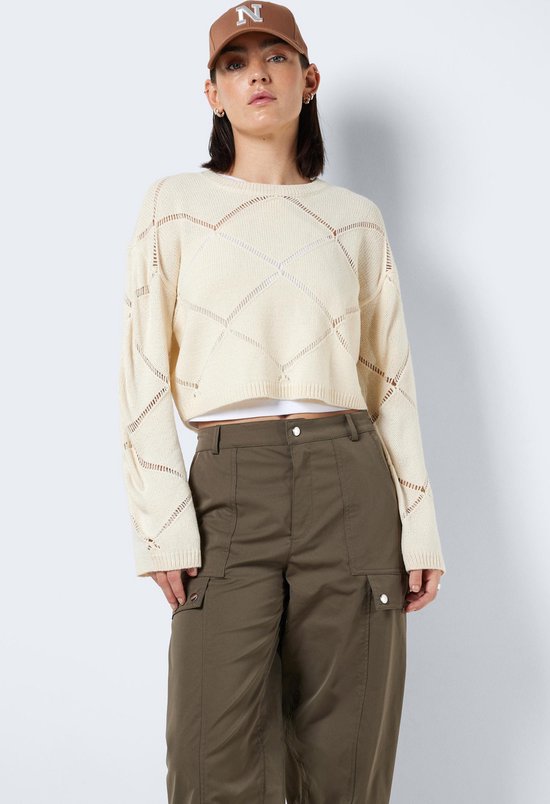 NOISY MAY NMJUNE L/ S O-NECK KNIT NOOS Femme - Taille XL