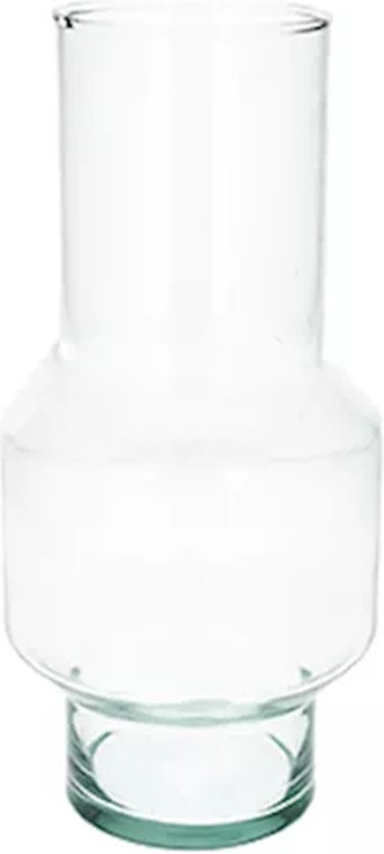Bloemenvaas Toronto - helder transparant glas - 9 x 28 cm - decoratieve vaas - bloemen/takken