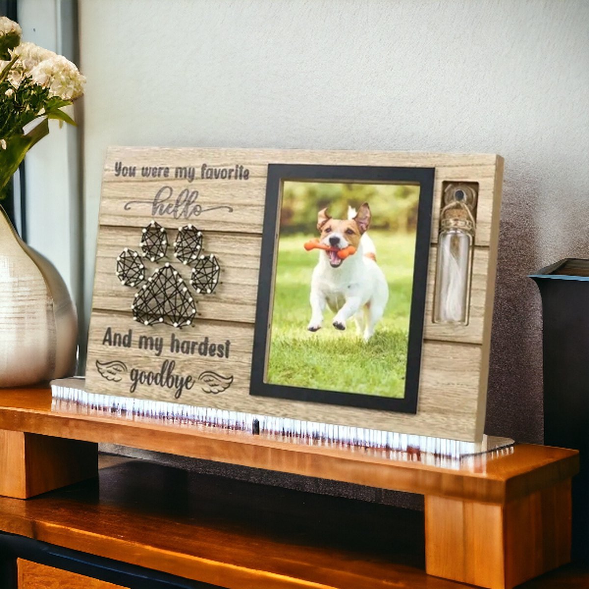 xbiez Hondenurnen voor as huisdier urn herdenkingsdoos met geheugen fotolijst foto houten aandenken crematie urnen voor katten xbiez Hondenurnen voor as huisdier urn herdenkingsdoos met geheugen fotolijst foto houten aandenken crematie urnen voor katten