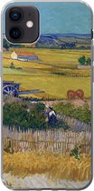 Geschikt voor iPhone 12 mini hoesje - De oogst - Vincent van Gogh - Siliconen Telefoonhoesje