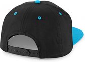 5 Panel Contrast Snapback Zwart/Blauw