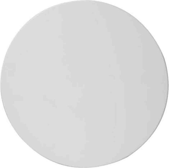 Witte, ronde afdekplaat van het Zehnder Comfovalve ventilatieventiel.