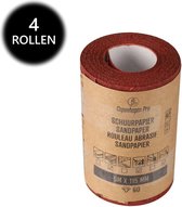 Copenhagen Pro schuurpapier op rol - 4 rollen - droog - korrel 60 - 11.5 cm x 5 meter