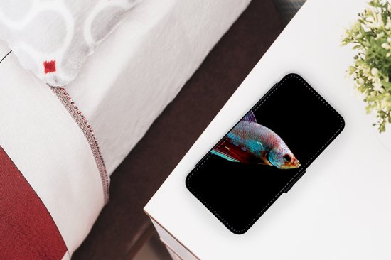 Bookcase pour iPhone 11 Pro Max Bookcase - Poisson - Animaux - Léger - Avec compartiments - Étui portefeuille avec fermeture magnétique