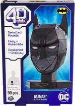 4D Build DC Batman - Masque Batman- Puzzle 3D - 90 pièces - kit de construction en carton