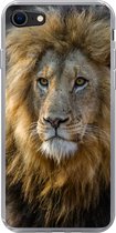 Geschikt voor iPhone 8 hoesje - Leeuw - Portret - Wild - Siliconen Telefoonhoesje