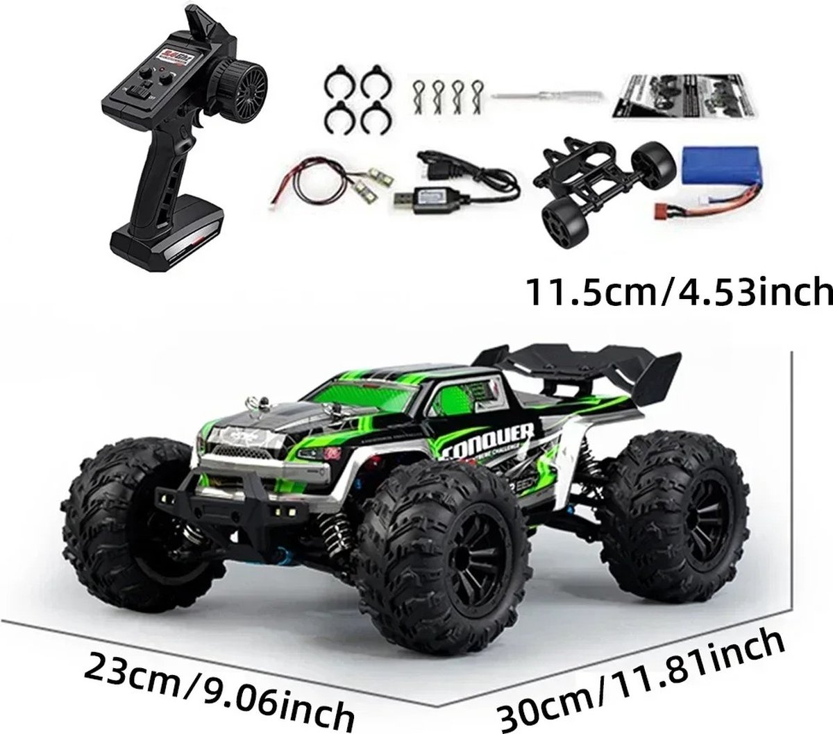 HAIBOXING RC Auto 1/16 piezas de repuesto 2,4 GHz transmisores inalámbricos aplicables a HBX 16889