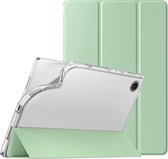Phreeze Tri Fold TabletHoes - Geschikt voor Samsung Galaxy Tab A8 (2021/2022) Hoesje - Hoes met Ingebouwde Standaard met Pen Houder - Licht Groen