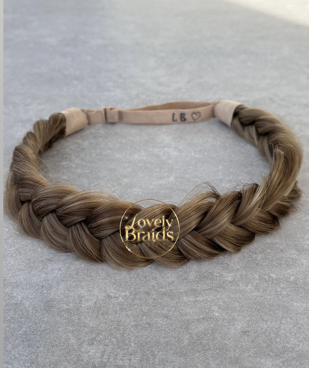 Lovely braids -bronde bliss - gevlochten haarband - vlecht haarband - haarband vlecht