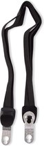 Verstelbare Zwarte Spinbinder met Dubbele Elastiek Armen en Haken - 60cm/26-28 inch - Ideaal voor Fiets Helmen en Accessoires