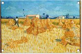 Tuindecoratie Oogst in de Provence - Vincent van Gogh - 60x40 cm - Tuinposter - Tuindoek - Buitenposter