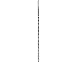 Foto: Shots ouch rvs geribbelde dilator 6 mm silver