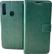 Portemonnee Book Case Hoesje Geschikt voor: Motorola Moto Moto E6i - Groen