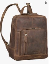 Walker' Lederen rugzak Daypack Small Stevige en elegante 10,1 inch ladebekleding Vintage echt lederen rugzak