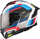 MT Atom 2 SV systeemhelm Bast mat blauw rood wit S