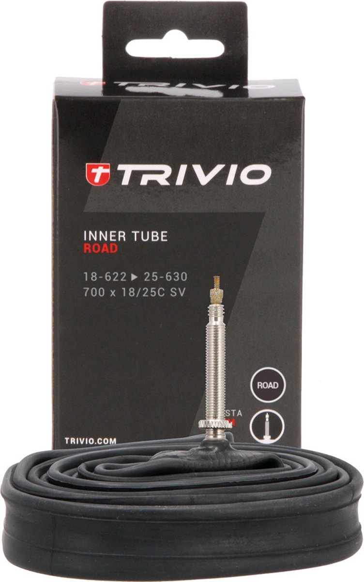 Trivio - 5X Race Binnenband 700X18-25C SV 42MM Presta + CO2 Adapter + 5 CO2 Patronen