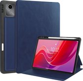 Case2go - Hoes geschikt voor Lenovo Tab M11 - TB-330FU (2024) - Ultimate Business Book Case - 11 Inch - Donker Blauw