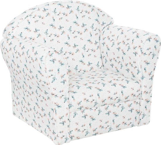 Valise Enfant Atmosphera - Motif Liberty - Dimensions 38 X 27,5 X 13,2 Cm - Carton Et Eucalyptus - Poignée