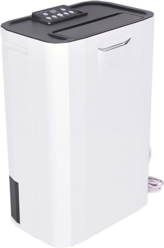 Draagbare luchtontvochtiger voor kelder thuis slaapkamer badkamer, 2.2L intelligente externe luchtontvochtiger luchtdroger luchtreiniger, kleine huis vochtopname machine voor 21-30