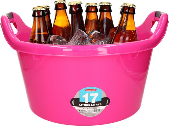 Sinoba Papiermand, prullenbak, afvalemmer, papieremmer, draad, hoogte: 26 cm, klein, inhoud: 10 liter (Roze