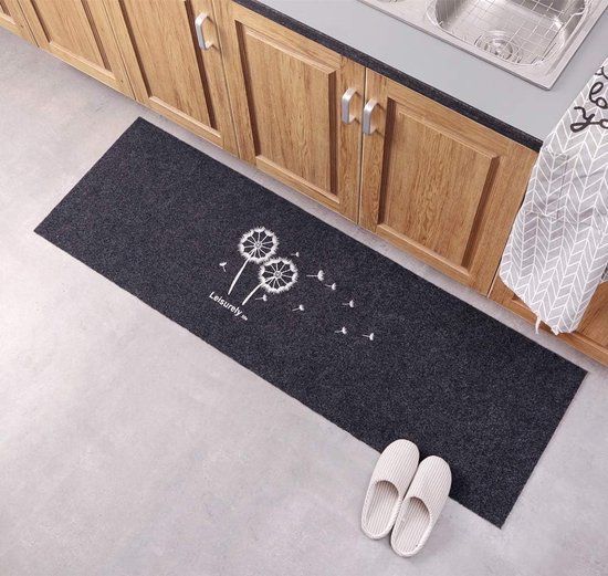 Schoonloopmat 90 x 430 cm Wasbaar Antislip Modern Keukenmat, Keukentapijt Zacht Robuust Elegant Absorberende Voor Keuken Gangen Hal Woonkamer, A