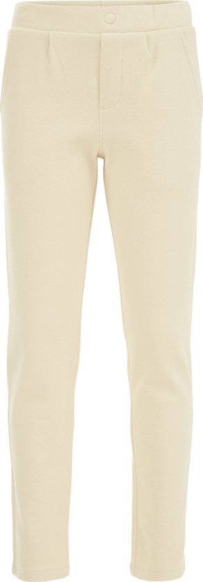 WE Fashion Jongens slim fit pantalon met structuur